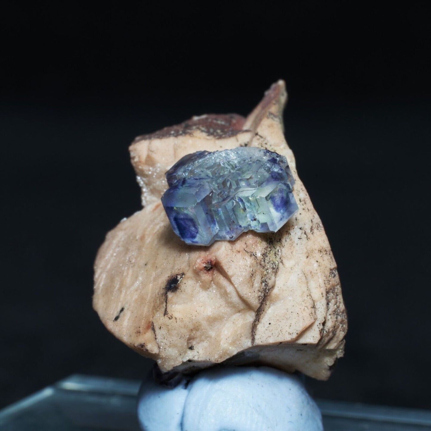 Beautiful blue transparent phantom fluorite damage free from inner Mongolia
