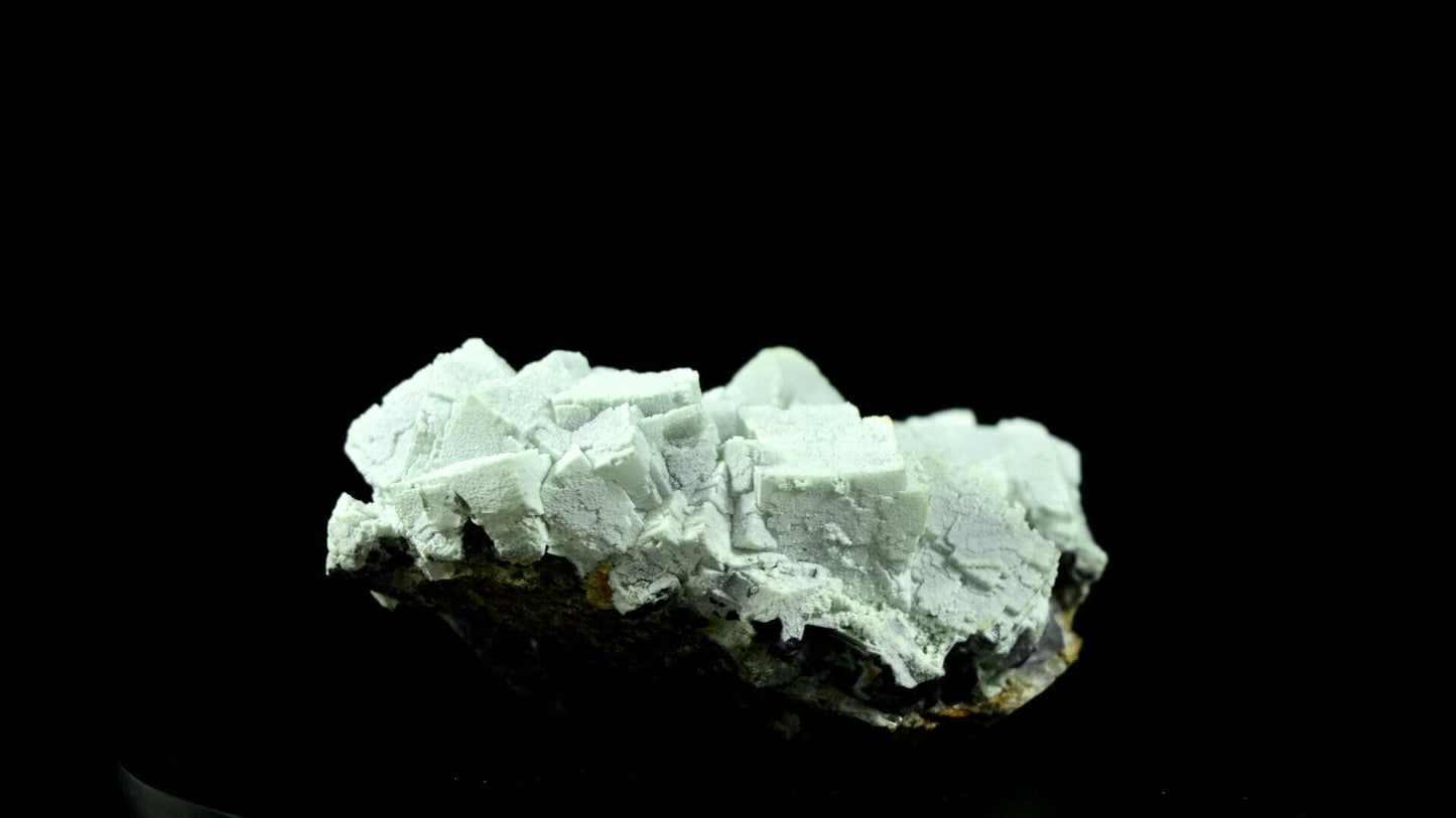 Super Rare Metasomatism tiffany green fluorite, rare find side 2