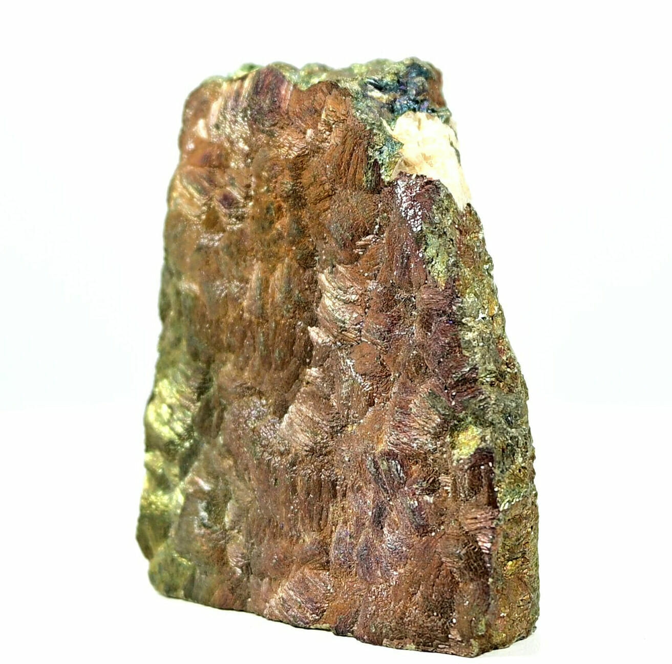 Beautiful chalcopyrite symbiosis with pyrite square specimen side 2