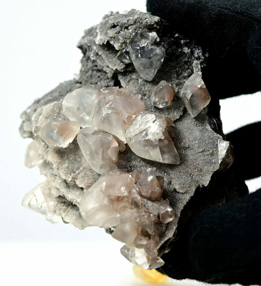 Amazing two colors diamond calcite with great view multiple layers cave front