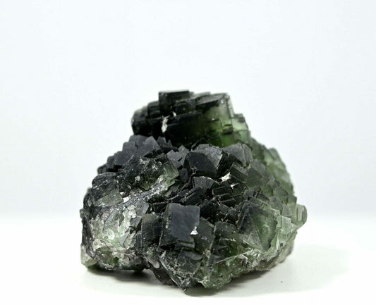 Wonderful ladder like green Fluorite complete natural specimen from China 1