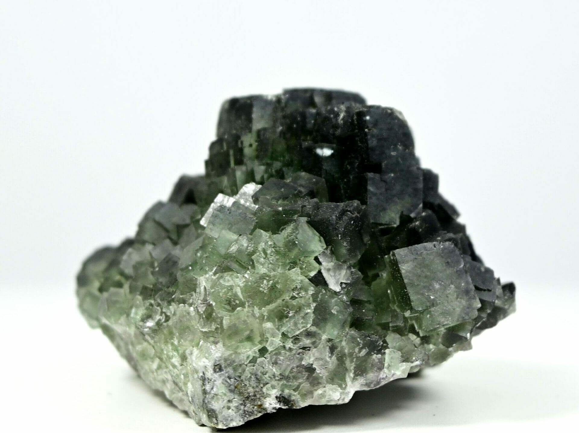 Wonderful ladder like green Fluorite complete natural specimen from China3