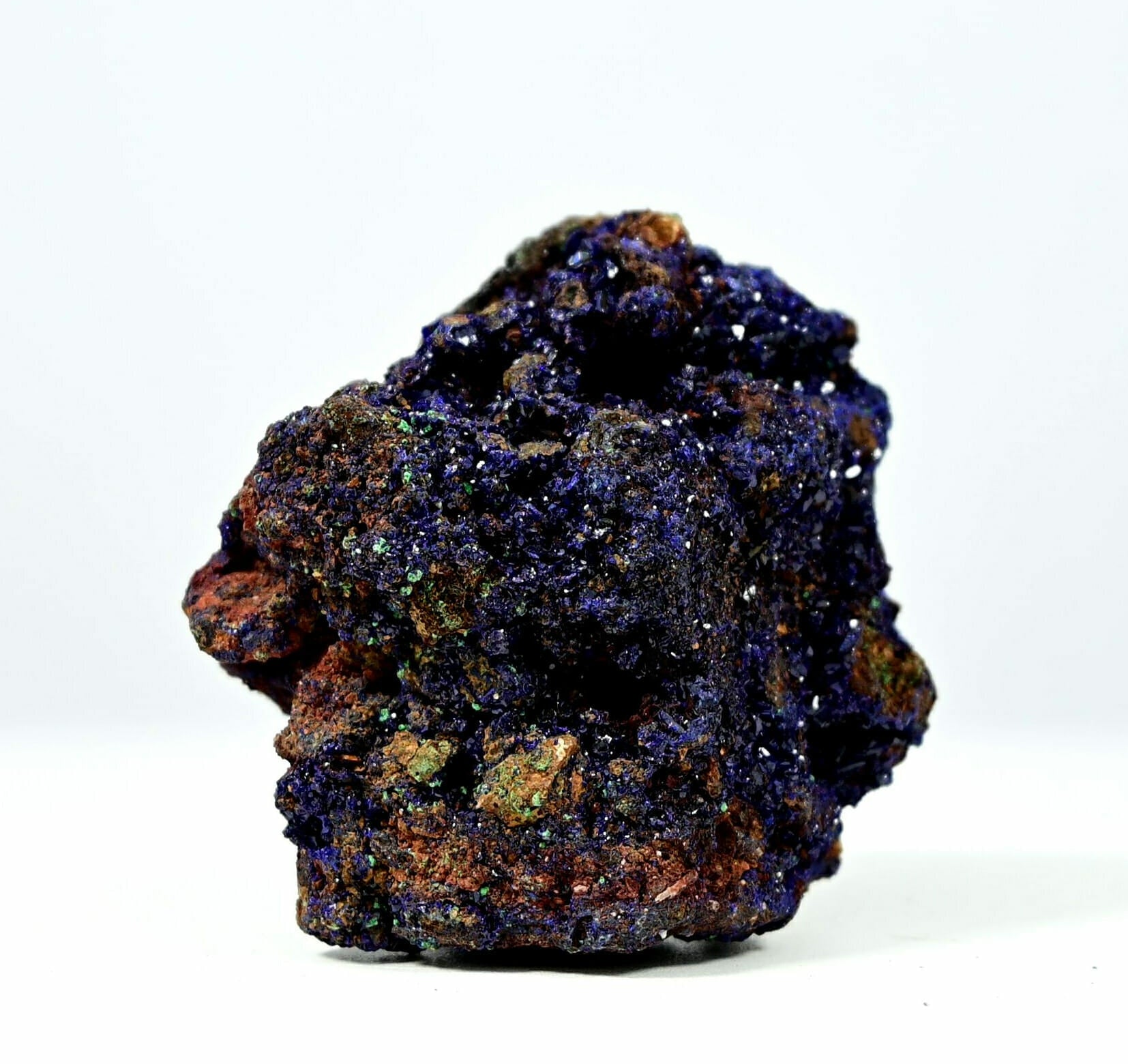 Beautiful colorful deep Azurite with big crystals 2