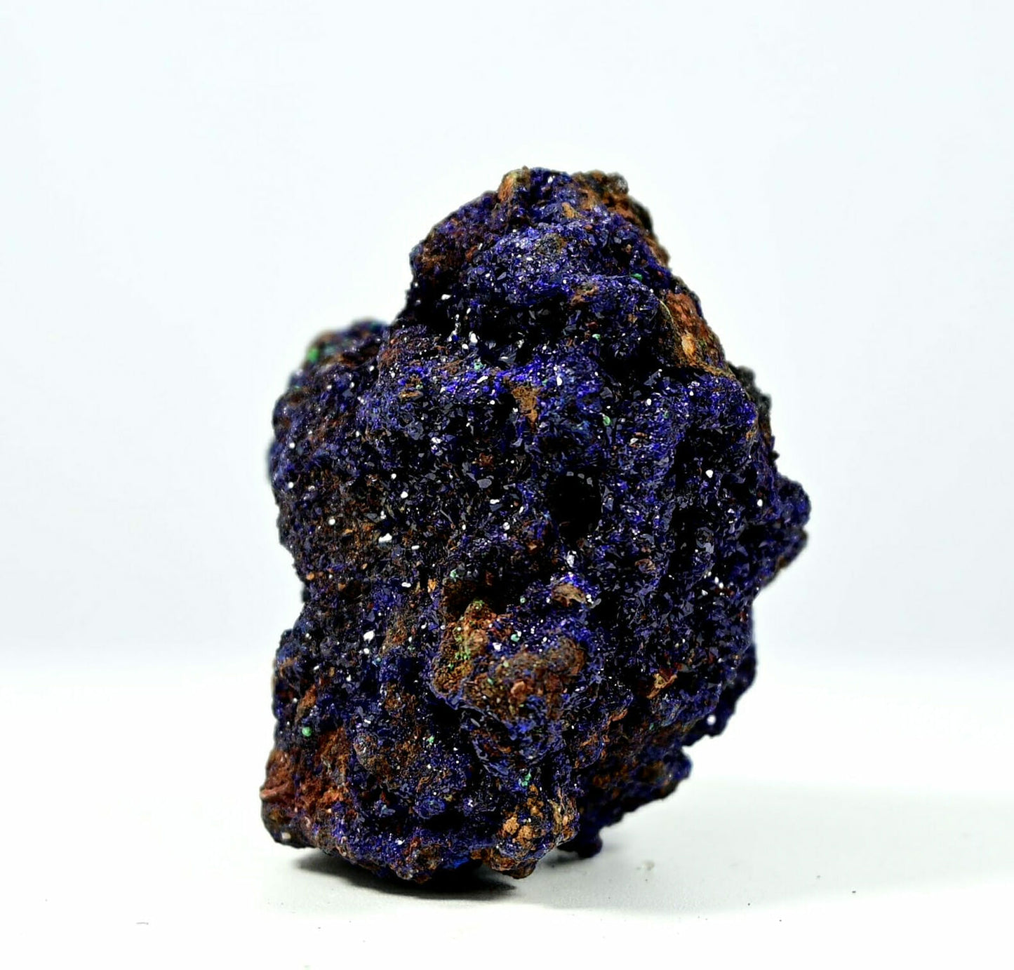 Beautiful colorful deep Azurite with big crystals 3