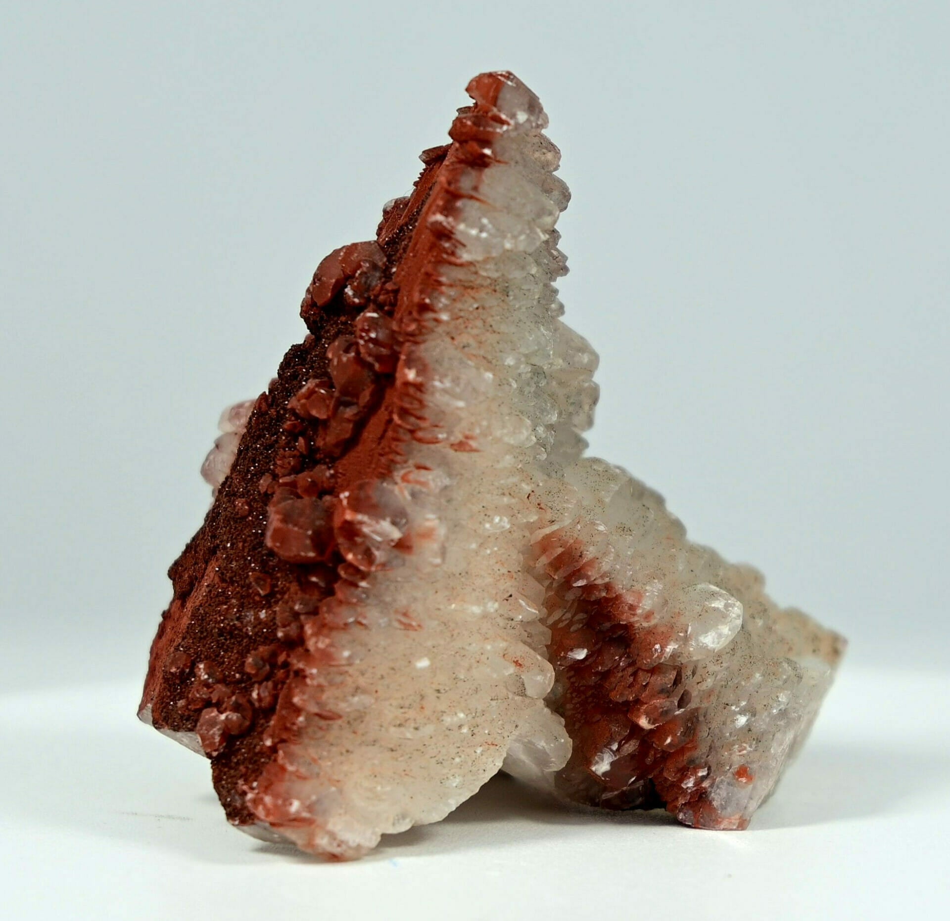 Two colors Pagoda red calcite very complete 1