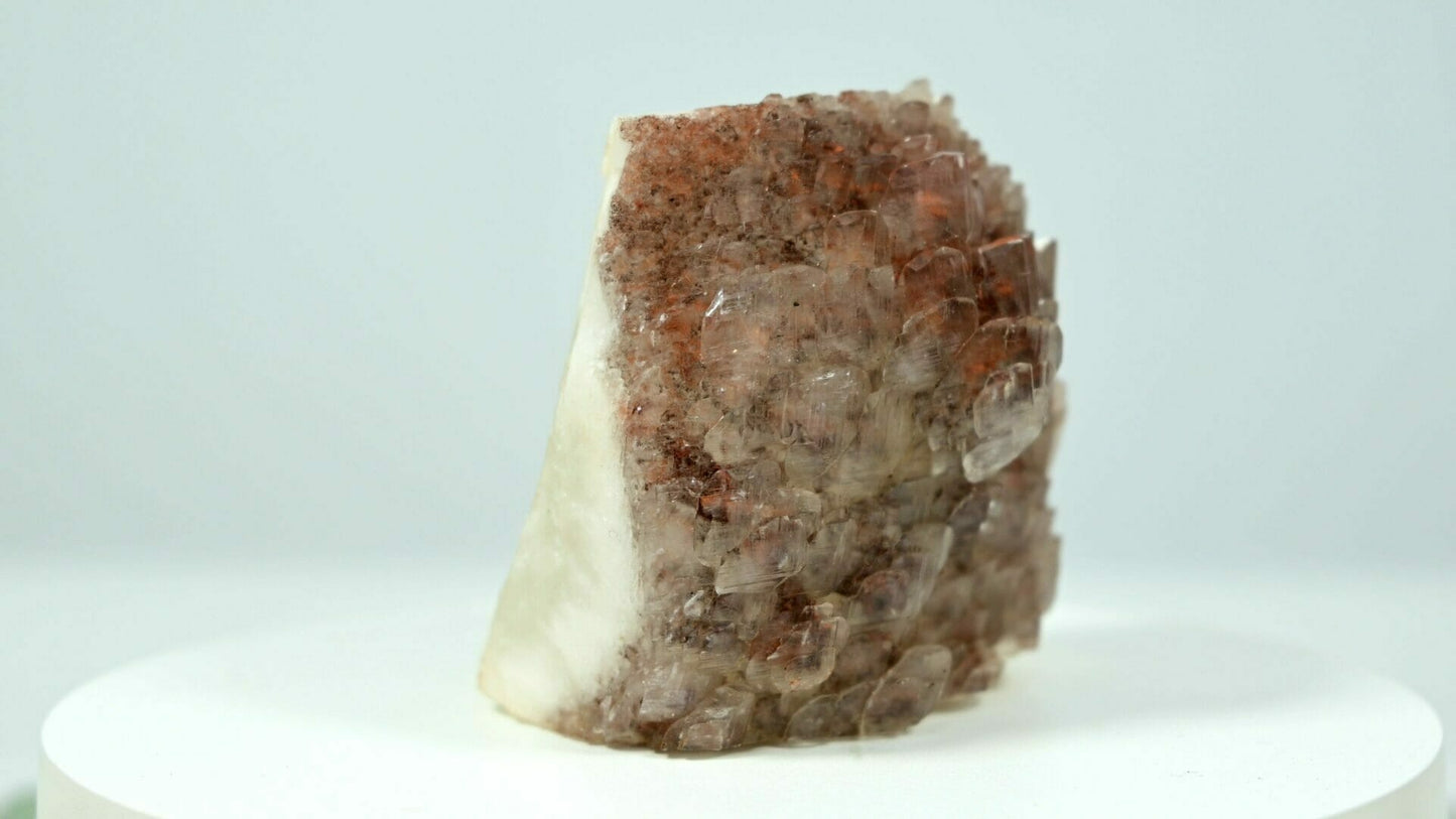 Very complete clean and clear pagoda calcite with amazing texture side 2