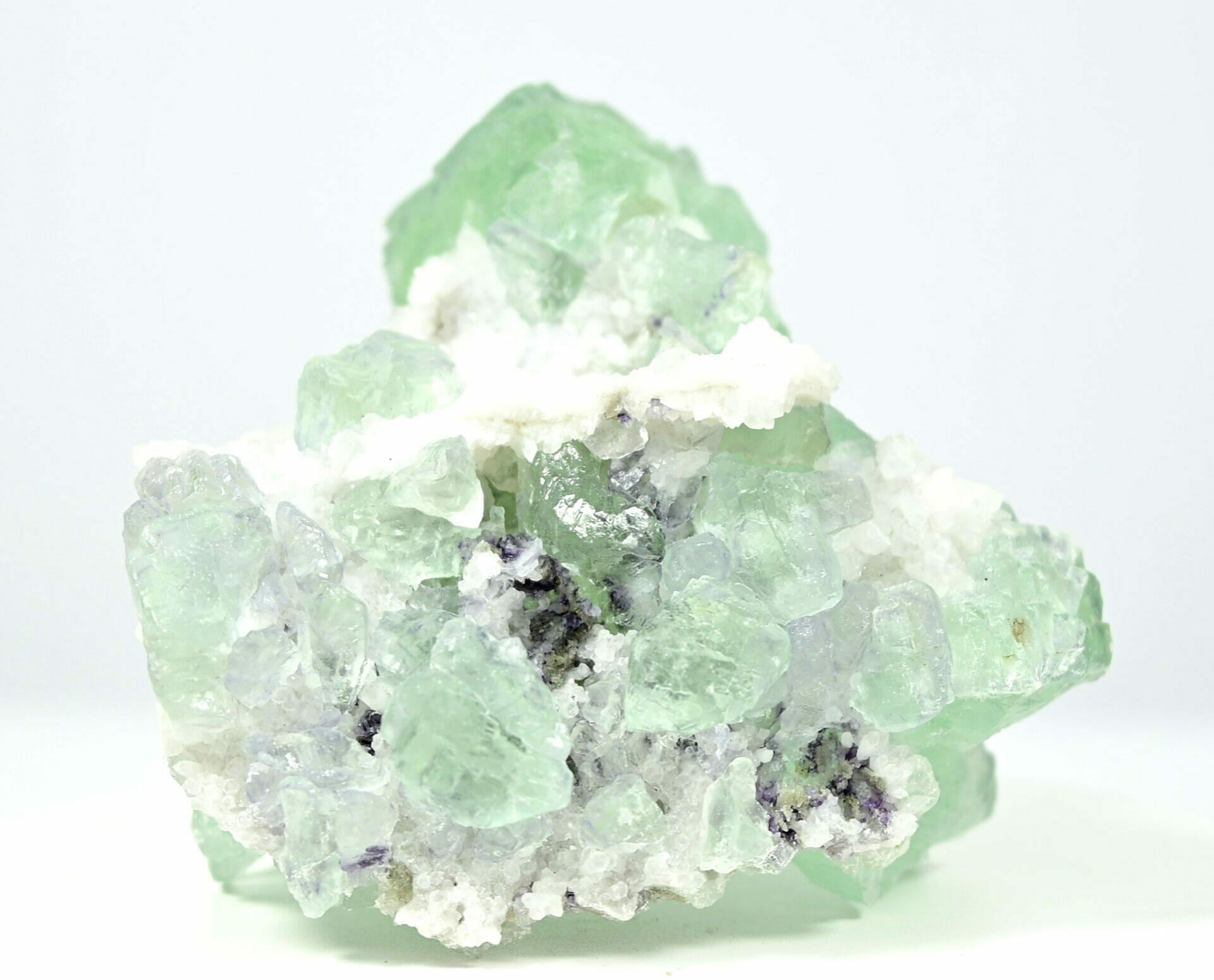 Wonderful rare Slime green summer ShangBao Fluorite with additional colors back