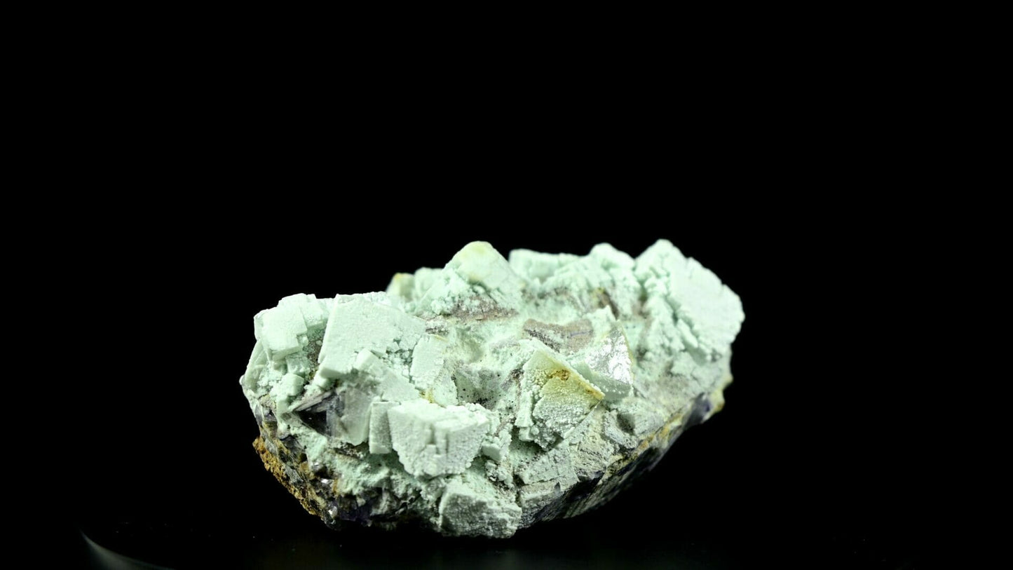 Super Rare Metasomatism tiffany green fluorite, rare find side 4