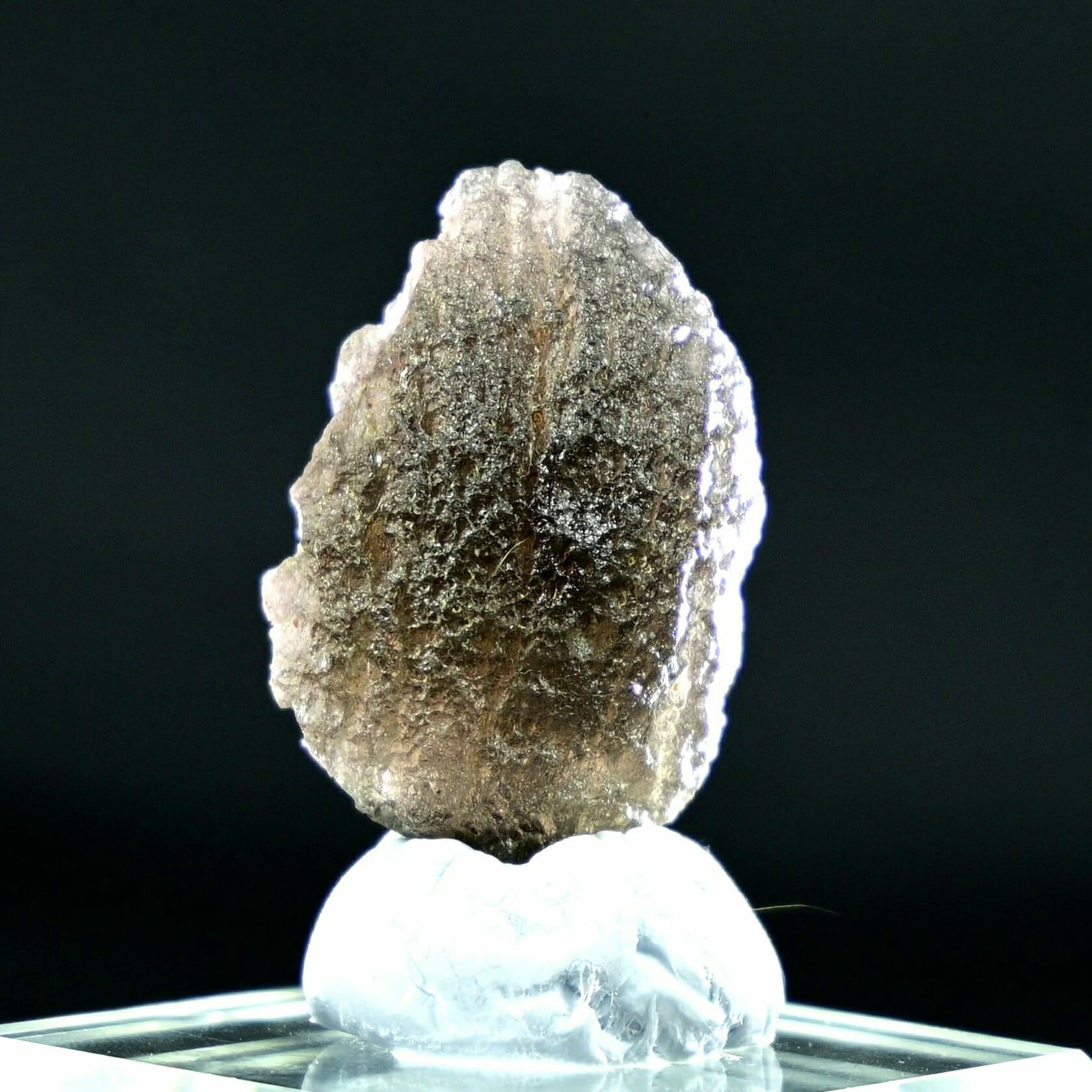 Top Grade Cintamani Stone ！Arizona Tektite / Saffordite / Glass Meteorite back no light