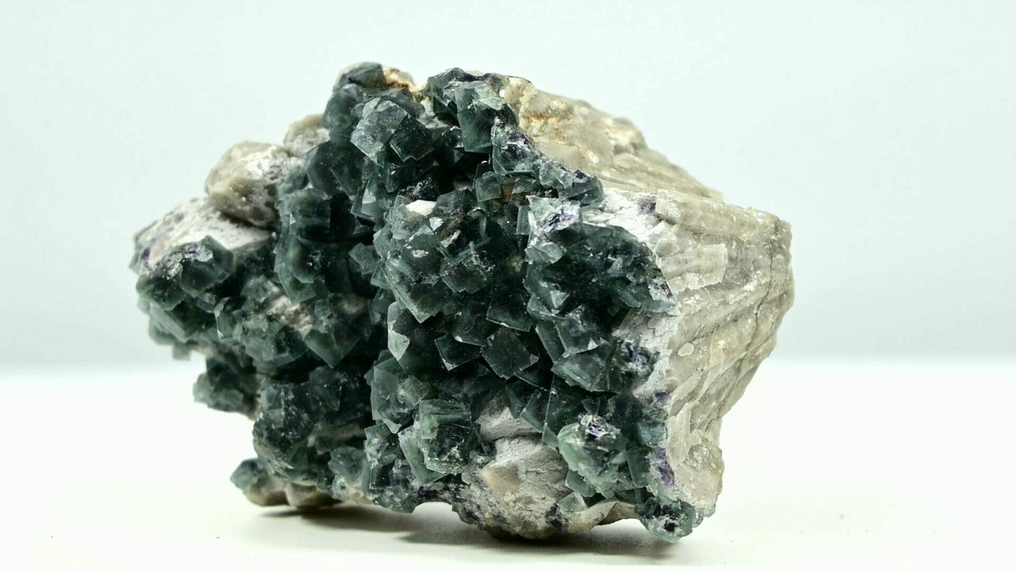 Another Unique blue green Porcelain Fluorite from HuNan super complete no damage side 1