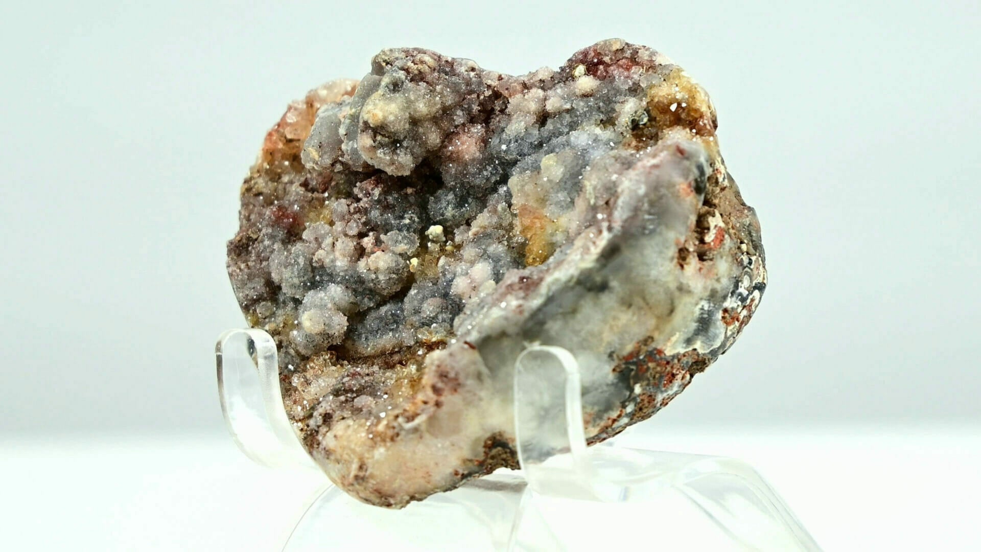 Sparkly druzy sugar super bling heart with multiple colors, rare find. side 2