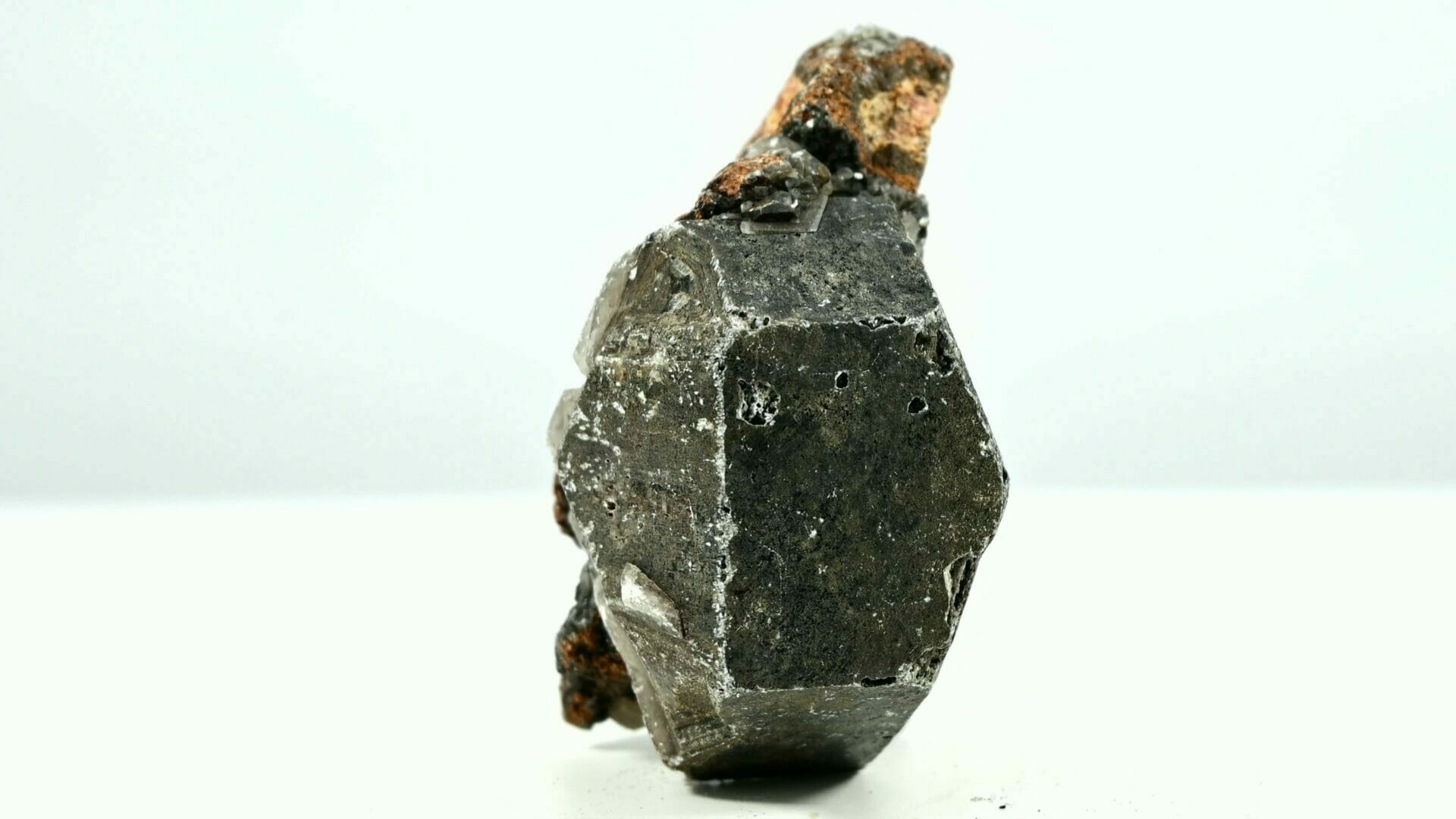 Rare big gray calcite crystal from ShangBao China 6